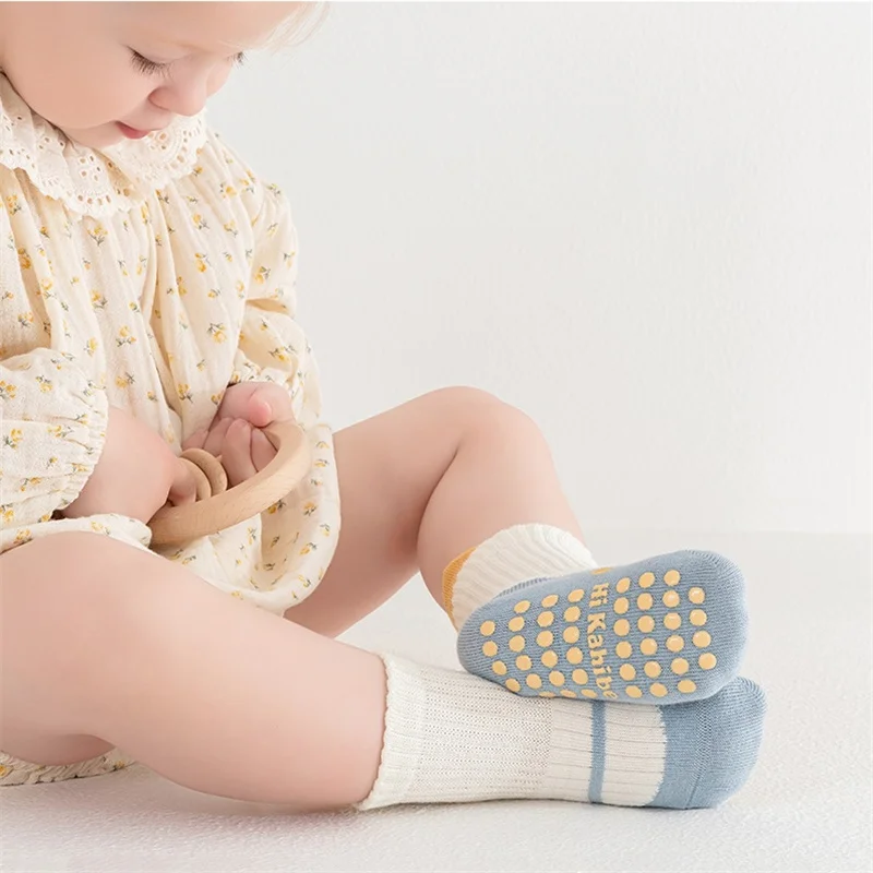 Spring Autumn Newborn Baby Home Floor Socks Children's Soft Socks For Girls Boys Fashion Boneless Non-slip Toddler Socks 0-5 Yrs
