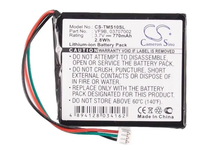 Cameron Sino 3.7V 770mAh GPS, Navigator Battery AHL03706001, AHL03707002, VF9B, VF9 for TomTom 1EX00, Easy, Start, Start 2 +TOOL