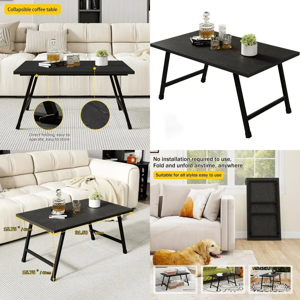 

Modern Foldable Coffee Table for Small Spaces: Space-Saving, Durable, and Easy Assembly