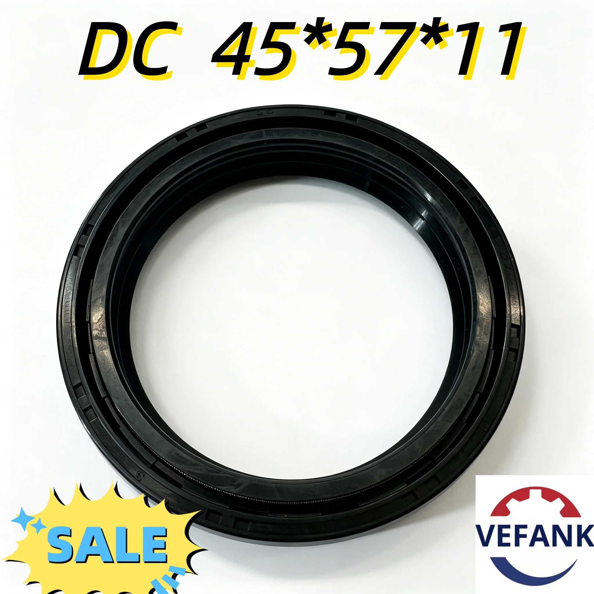 Rubber Oil Seal, DC 45*57*11 Motorcycle Front Fork Damper Shock Sleeve Oil Seal Dust Cover Seal Resistant, High Quality
