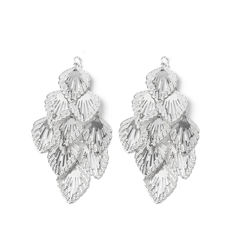 Engood 60 قطعة مبالغ فيها متعدد الطبقات يترك المعلقات زر الخياطة تقليم الزينة الحرفية مشبك DIY بها بنفسك مجوهرات القرط قلادة