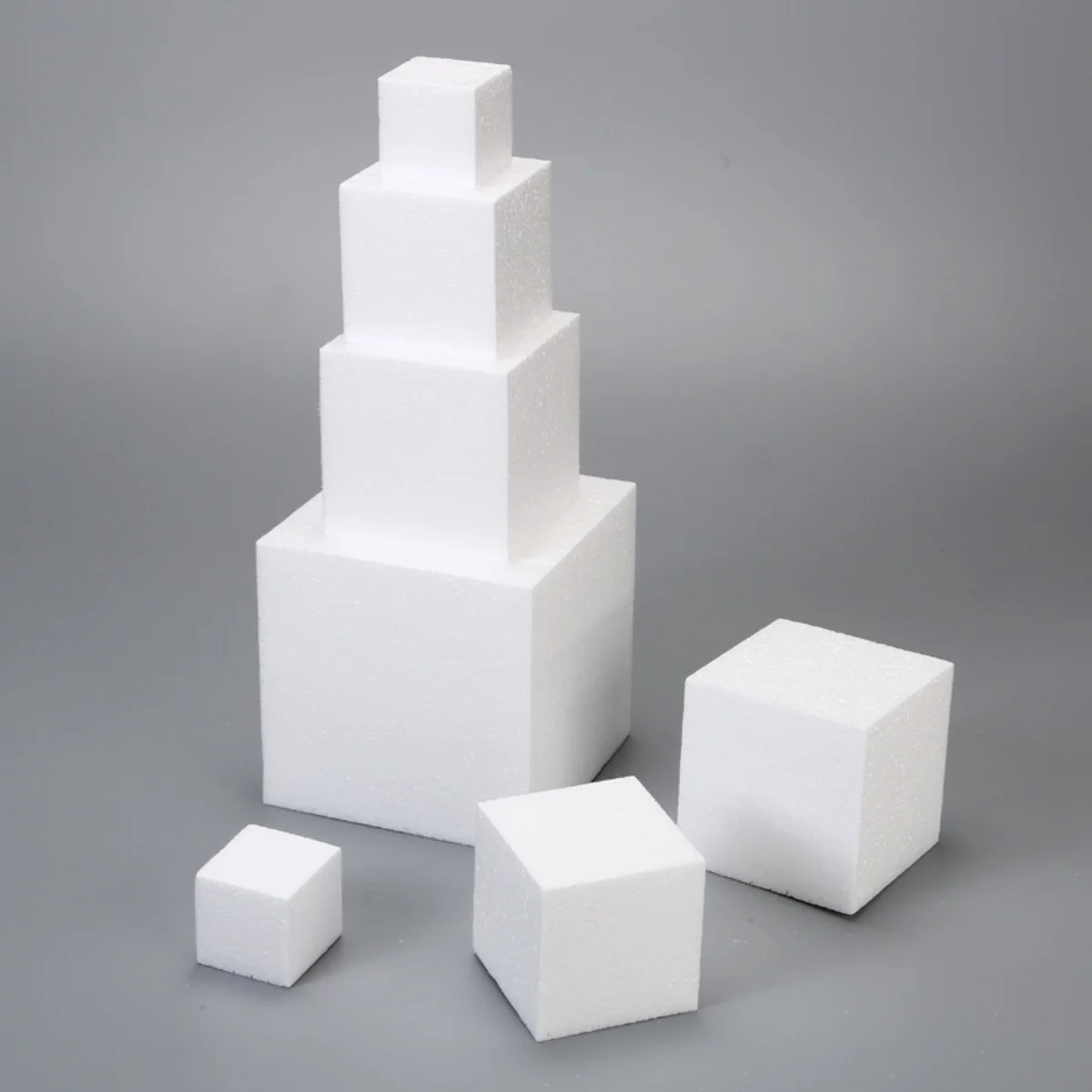 Multiple Sizes Craft Foam Blocks Art School Projects Polystyrene Brick Square Sculpture Flower Arrangement Modeling And Centerpieces