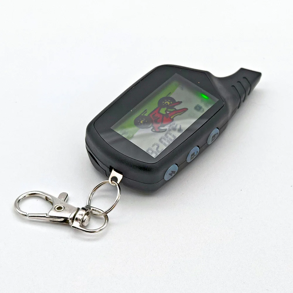 Motorcycle bidirectional anti-theft alarm remote control with vibration chirping display with remote start automatic anti-theft