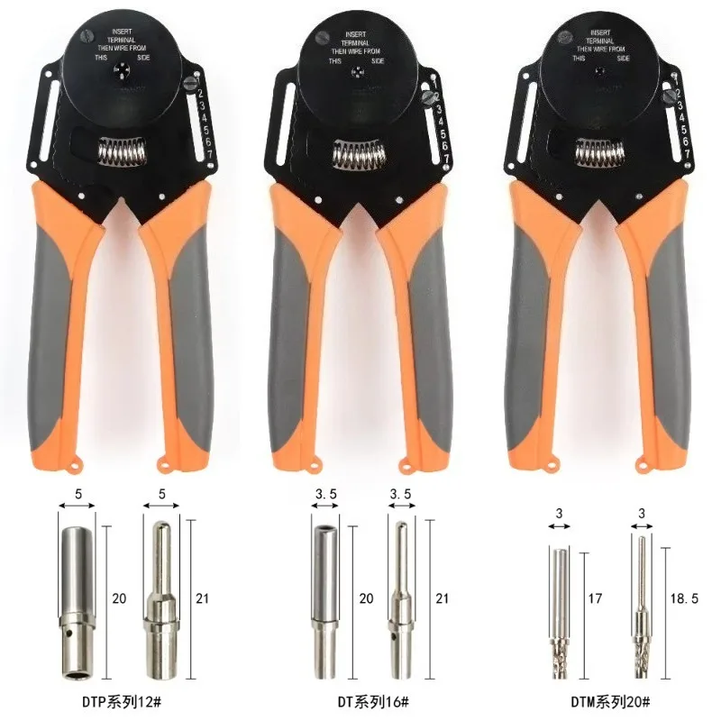 IWD‑12/16/20 Manual Crimping Plier for Electrical Terminal Array Multi‑Point Hand Crimper for Automotive Wire Connectors