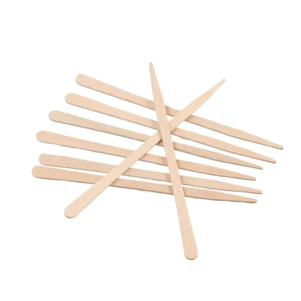 Craft Spatulas Small Wooden Tongue Depressor Waxing Applicator Sticks Wax Sticks Face Wiping Wax Tool Body Hair Removal Sticks
