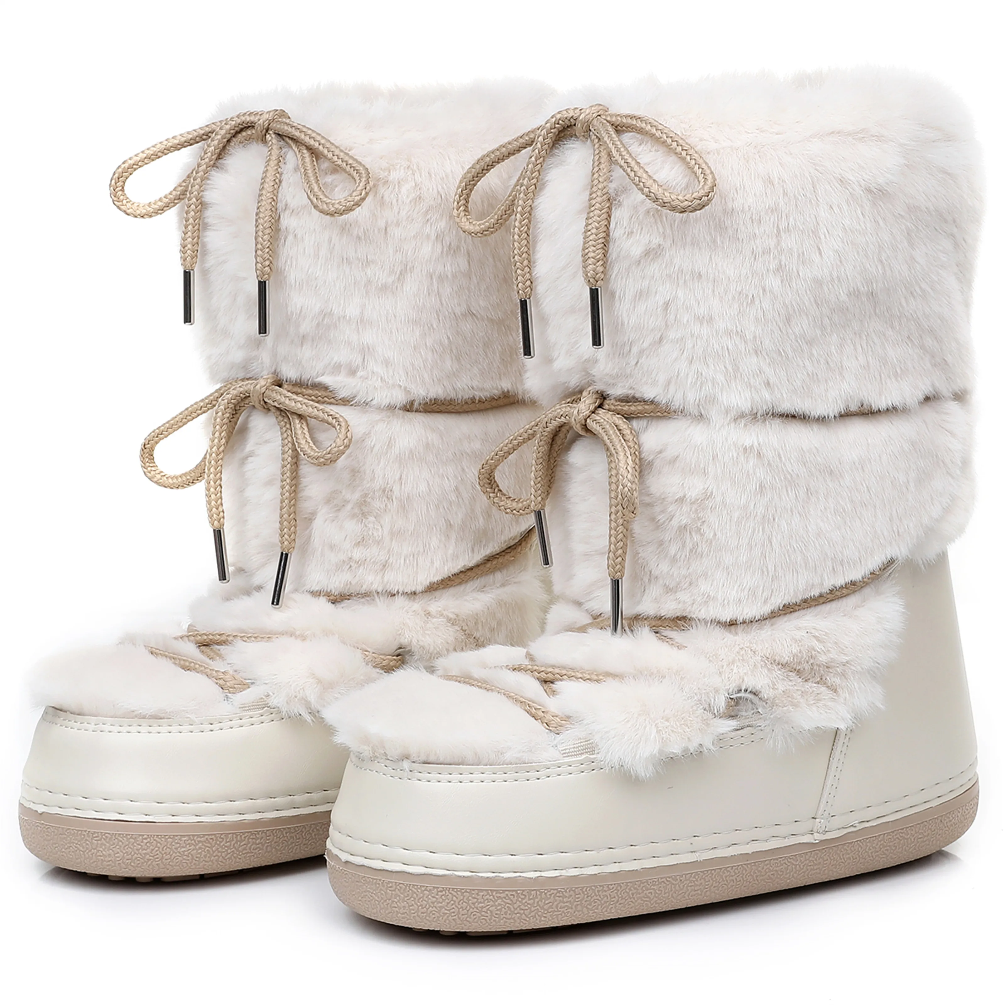 Women’s Fluffy Faux Fur Snow Boots 5