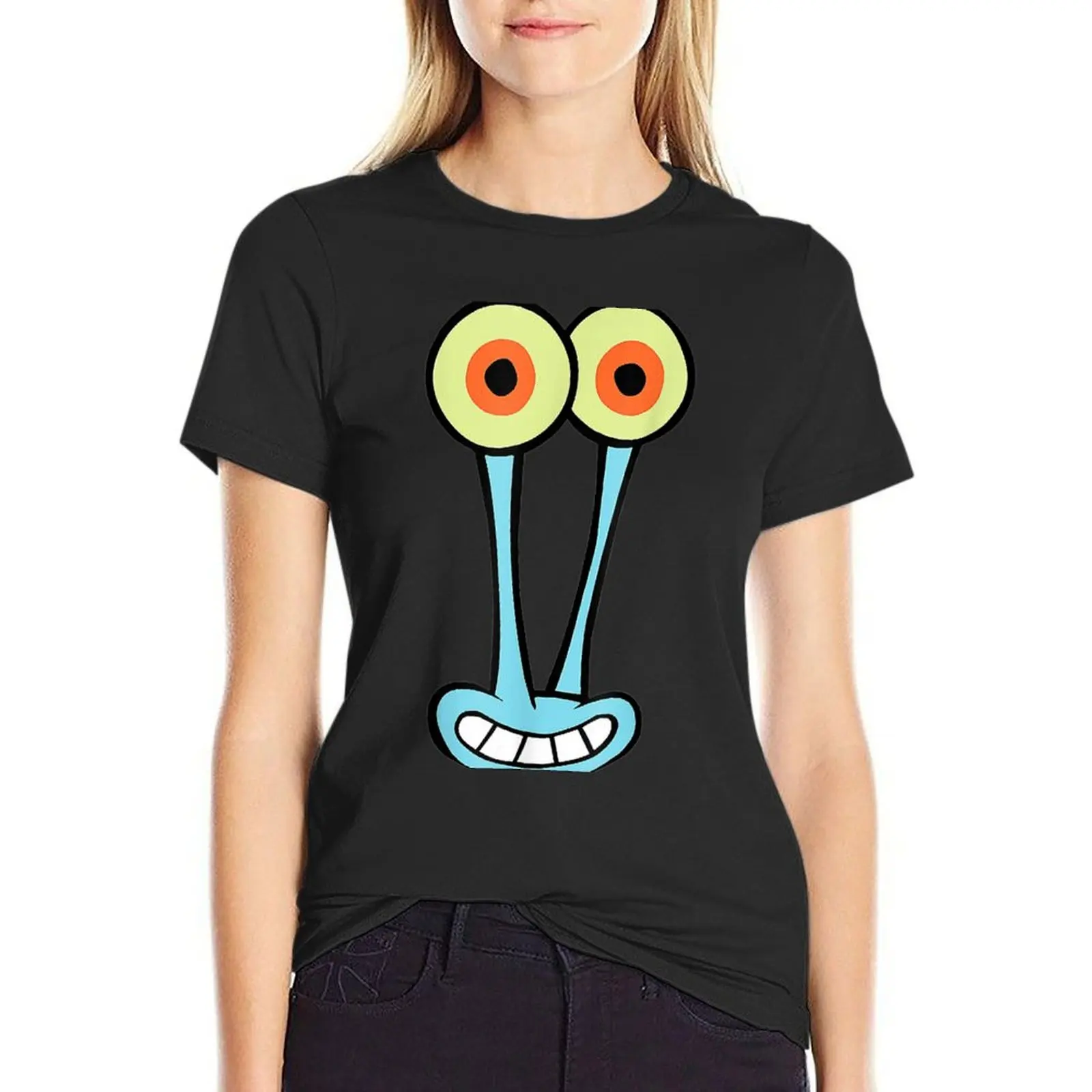 Gary-Halloween Snail Group Costume Cartoon Face Funny T-Shirt cute tops plus size tops anime clothes white t-shirts for Women