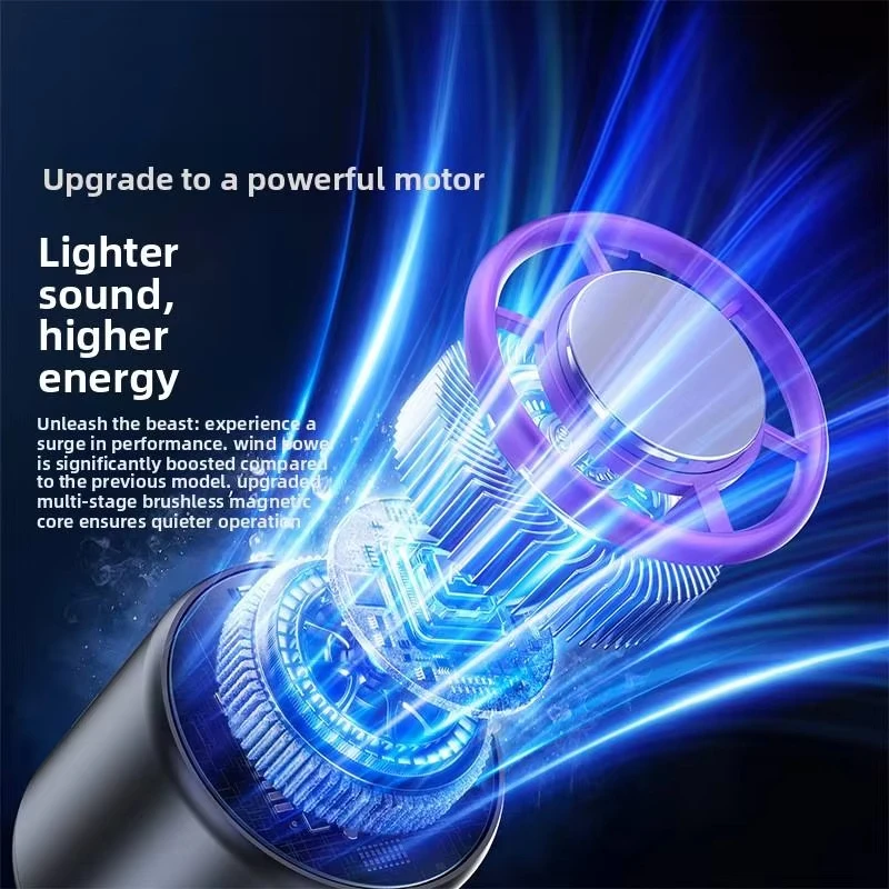 Lenovo Handheld Fan Cooling Ice Cooler Rechargeable USB Brushless Motor 199 High Speed Turbo Jet Fan for Outdoor Travel Office image 6