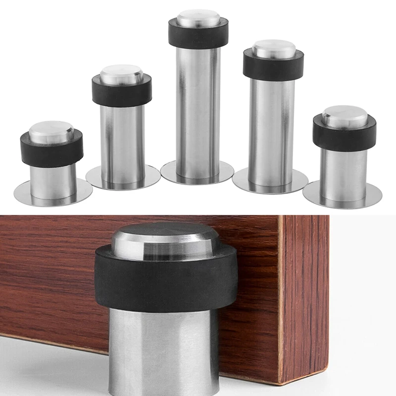

Stainless steel Door Stopper Door Holder catch Foor Mounted Nail-free Stopper for doors Door stop
