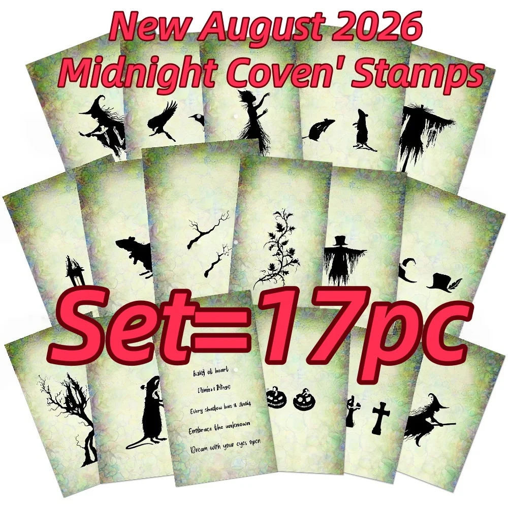 2026 Nieuwe Halloween Heks Muis Transparante Stempels Voor DIY Scrapbook Gepregeerde Kaarten Album Stempels Ambachtelijke Sjabloon Decoratie