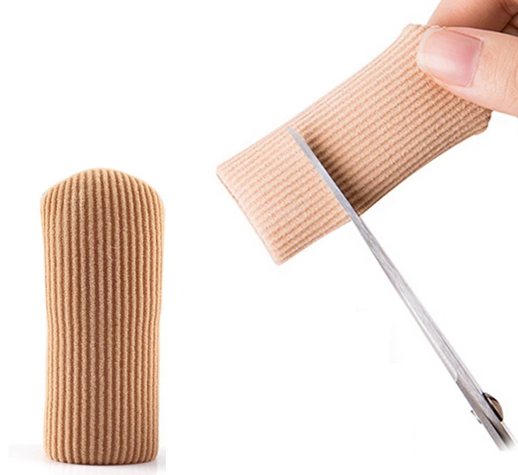 1 Stück Zehenschutz aus Silikon, gespannter, schneidbarer Schlauch, feuchtigkeitsspendender Schutz für Zehenballen, Mais, Hornhaut, Füße, Schmerzlinderung, Größe M, L