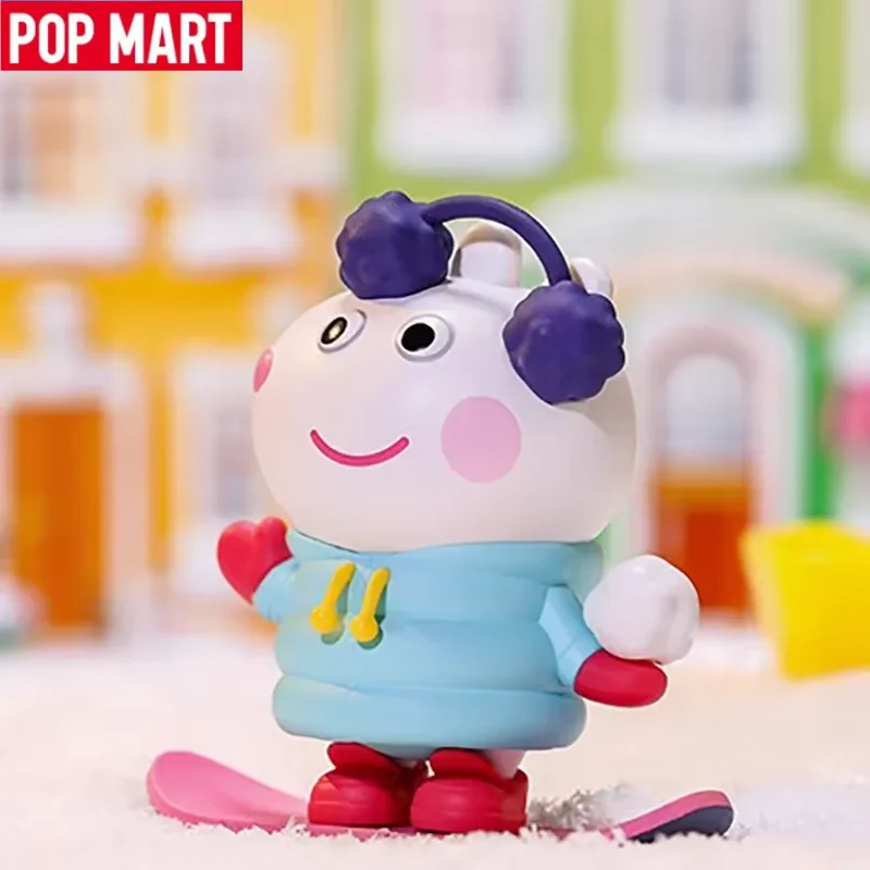 البوب مارت بيبا خنزير الأسرة الاحتفال سلسلة صندوق أعمى صندوق غامض تخمين لعبة لطيف اللعب أنيمي الشكل دمية الحلي هدية فتاة