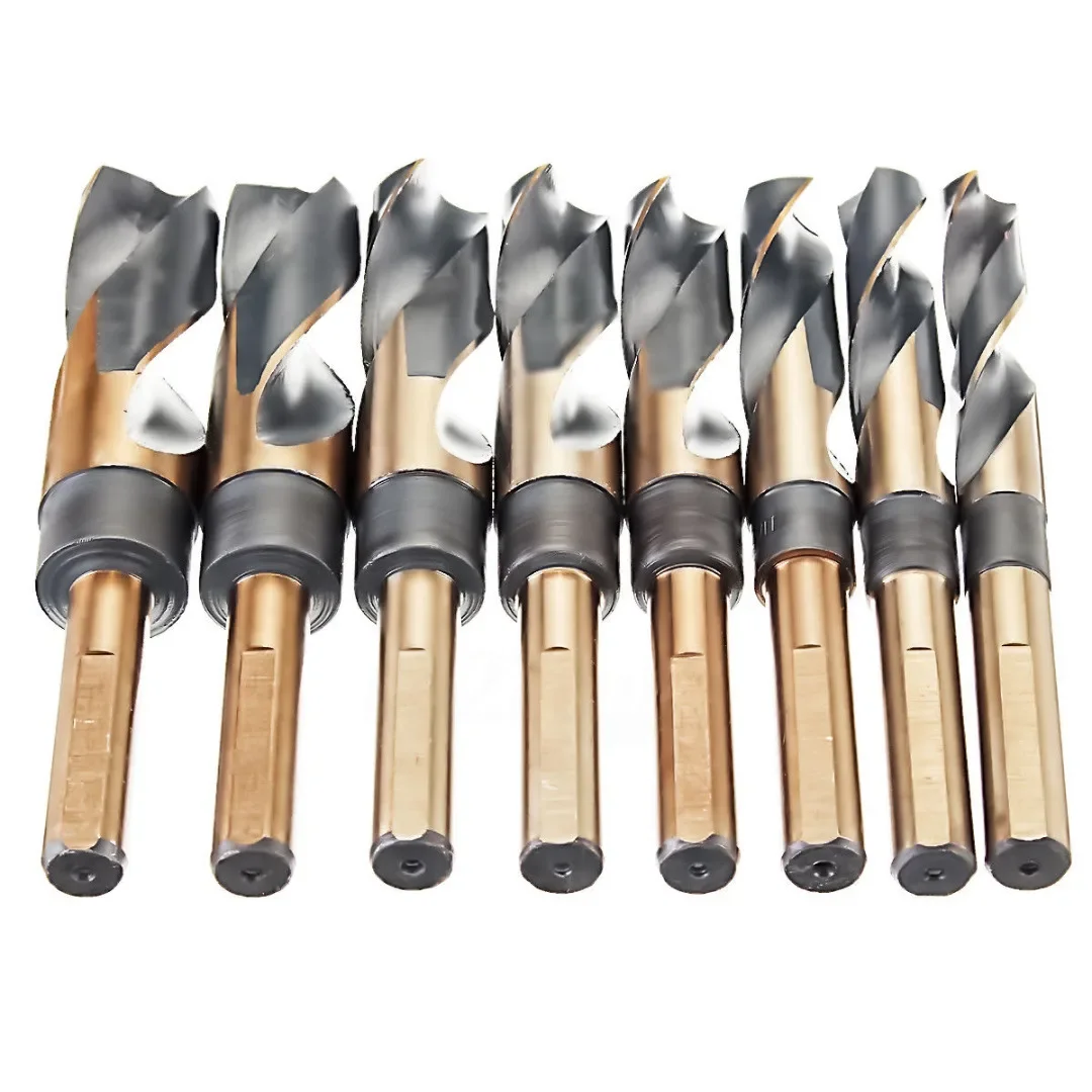 8Pcs HSS Twist Drill Bit Kit 14-25.5mm,1/2\