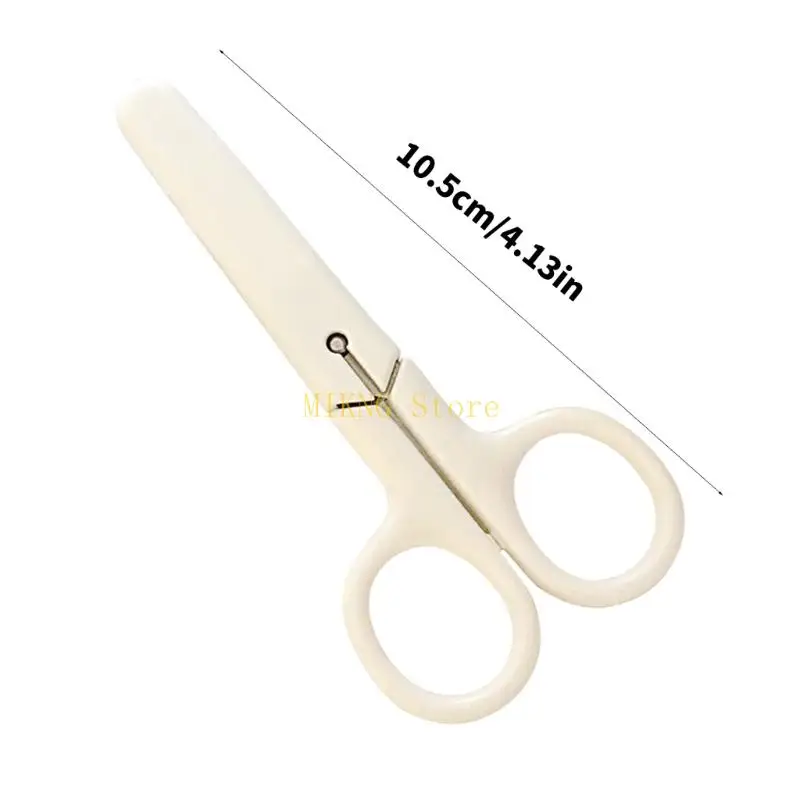 مقص غطاء أمان غير مشوه، مبراة مدببة، مقبض مريح للاستخدام المنزلي والمكتب، أفضل مبيعات