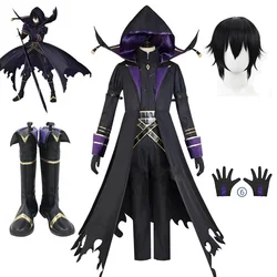 Anime The Eminence in Shadow Cosplay Cid Kagenou Costume Leader of Shadow Garden Fancy Outfit Wig Shoes For Adult Halloween Suit
