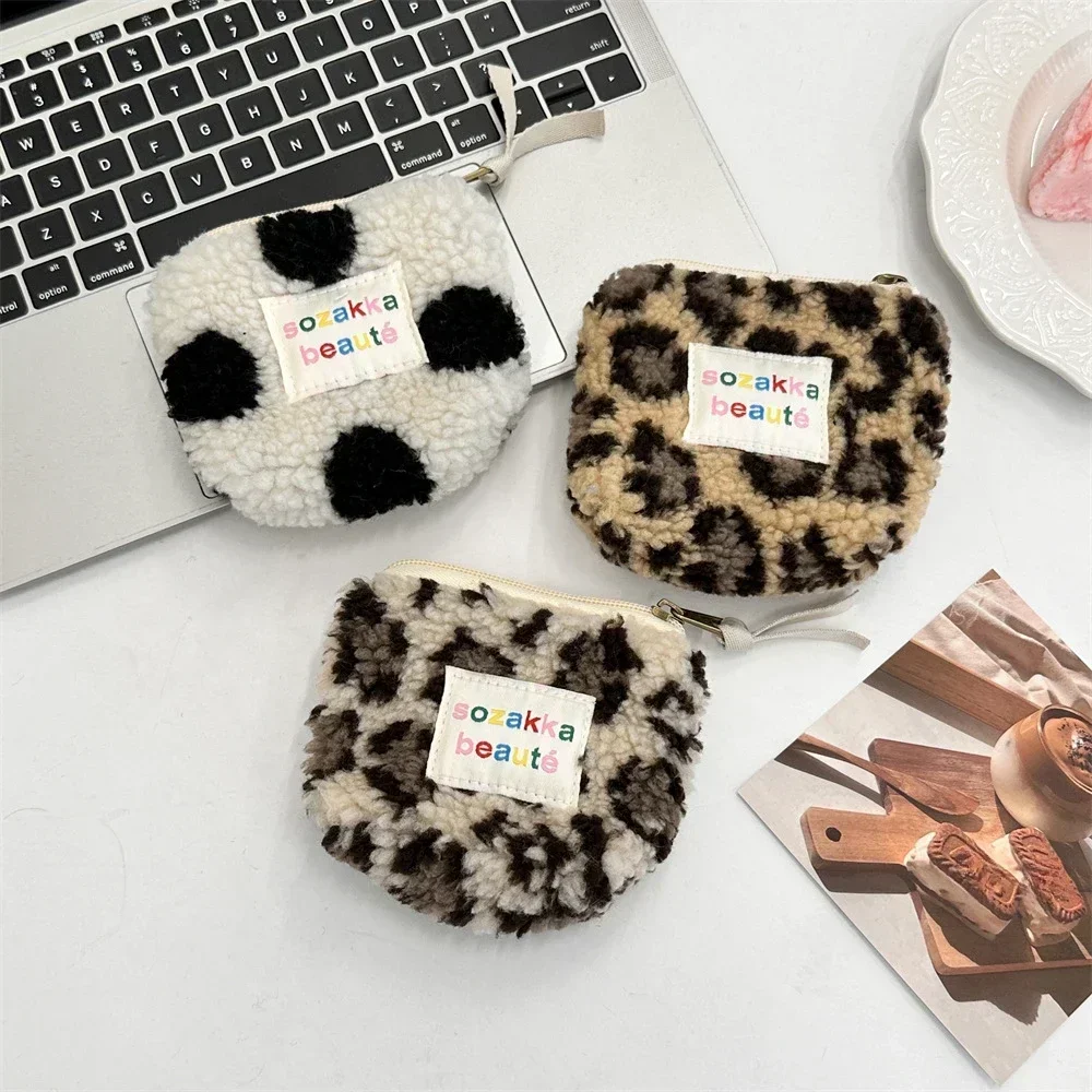 เกาหลีตุ๊กตาซิปมินิน่ารักเหรียญกระเป๋าสตางค์ Kawaii แต่งหน้ากระเป๋าลิปสติกหูฟัง Data CABLE Organizer กระเป๋าเก็บกระเป๋า