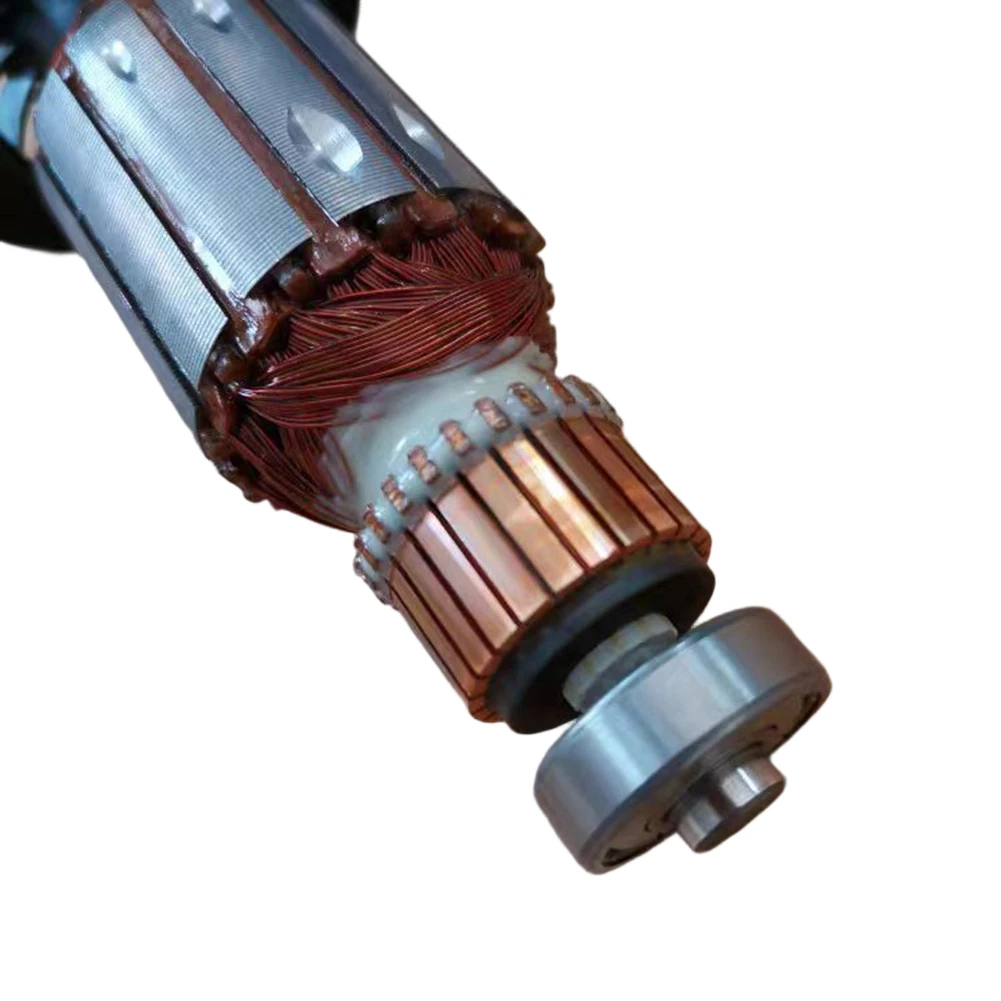 Electric Drill Part Rotary Hammer Armature For Concrete Breaking Sliver High Conductivity Copper Stable Performance