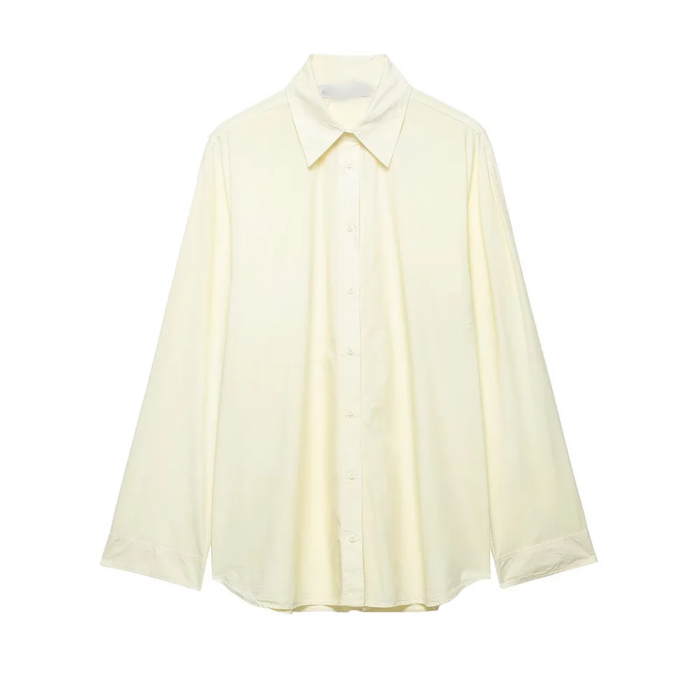 

WOMAN 2026 Summer New Fashion Lace-Trim Ruffled Shirt Retro Long Sleeve All-match Casual Female Shirts Blusas Chic Tops