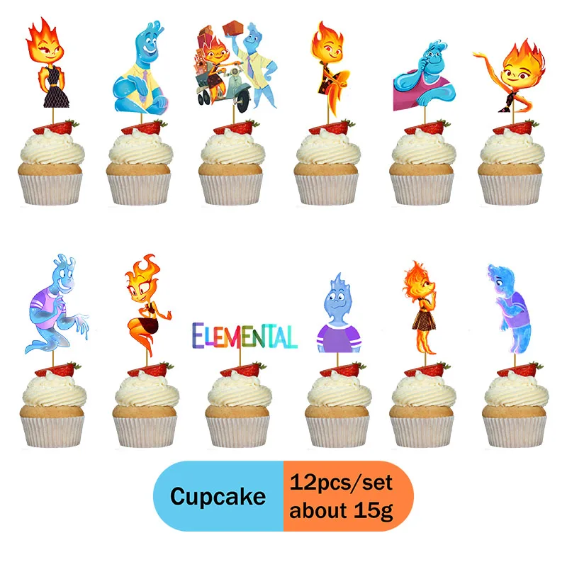 ديزني عنصري حفلة عيد ميلاد ديكور أدوات المائدة القابل للتصرف لوحة مفرش المائدة كعكة توبر راية عنصري صبي طفل لوازم الحفلات #4