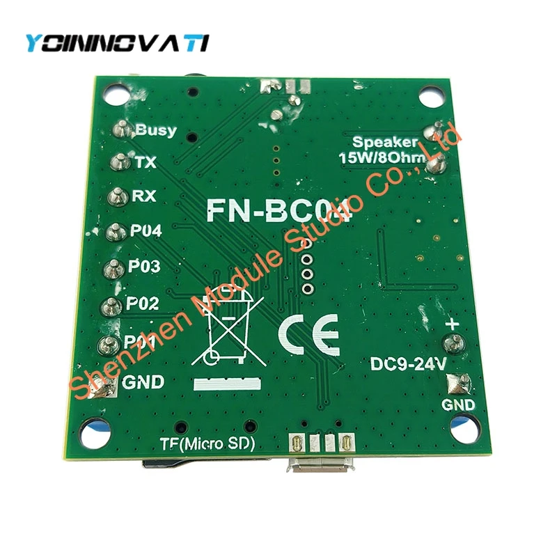 4 Buttons Triggered MP3 Sound Module Triggerable MP3 Sound Board with 10Watts Amplifier for Industrial Control and Security