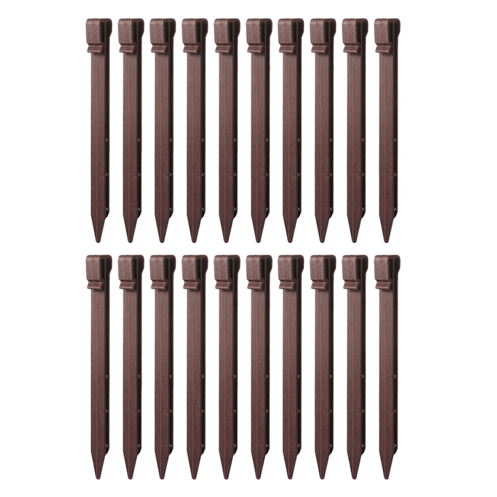 

Heavy Duty Plastic Tent Pegs Windproof Ground Nails Outdoor Camping Sand Snow Stakes Fixing Stakes For Tents 20pcs