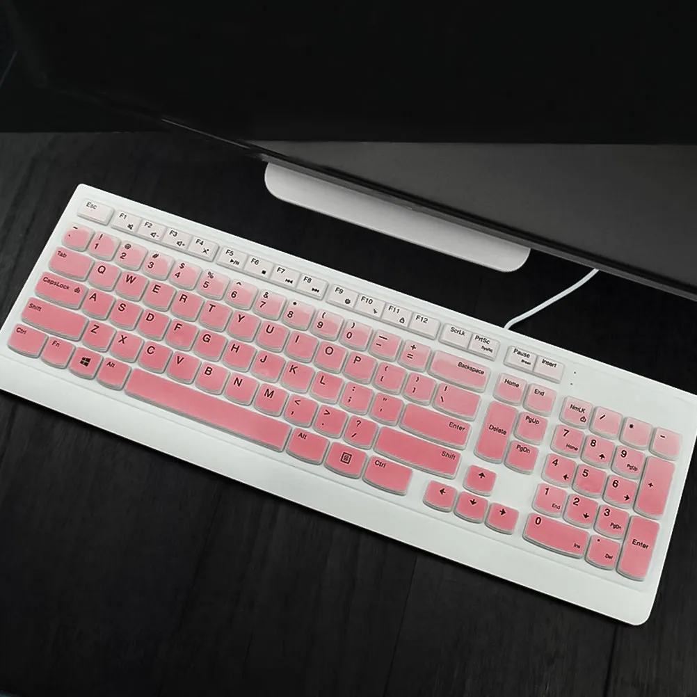 1Pcs Keyboard Protective Film Silicone Cover Compatible for Dell Kb216 Km636 Wired Wireless Keyboard Waterproof Dustproof Spill