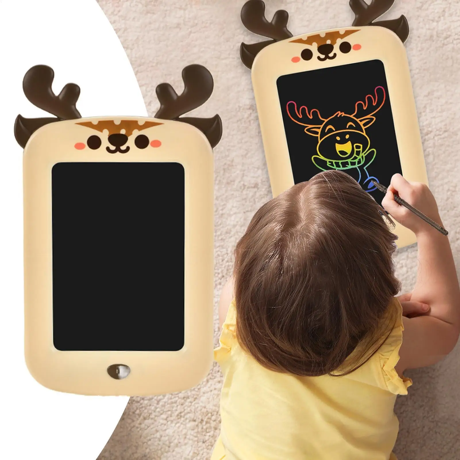 لوحة خربش LCD للكتابة ألعاب تعليمية قابلة للمسح مقاس 8.5 بوصة شاشة ملونة لوحة خربش للأطفال والأولاد والبنات في الفصول الدراسية