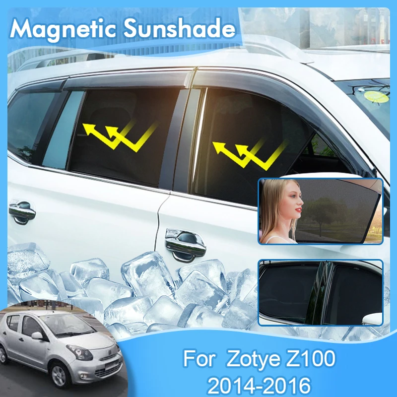 

Magnetic Sunshade For Zotye Z100 Cloud 100S 2014 2015 2016 UV Protection Privacy Curtain Avoid Light Car Accessories Auto Parts