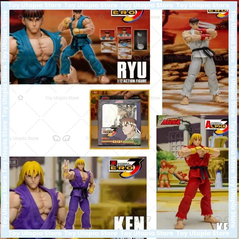 

In Stock Storm Toys Ryu Ken Masters Movable Model 1/12 PVC Collectible Ultra Action Figure for WF Exhibition Limited Edition
