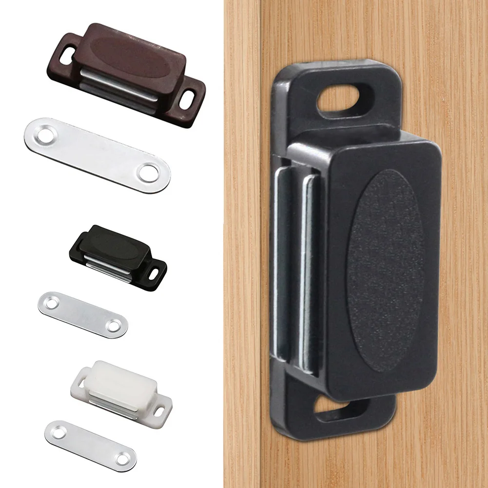 Magnetic Cabinet Catches  ABS Plastic Magnet Door Closer For Kitchen Cupboard Wardrobe Closet Hardware Accessories
