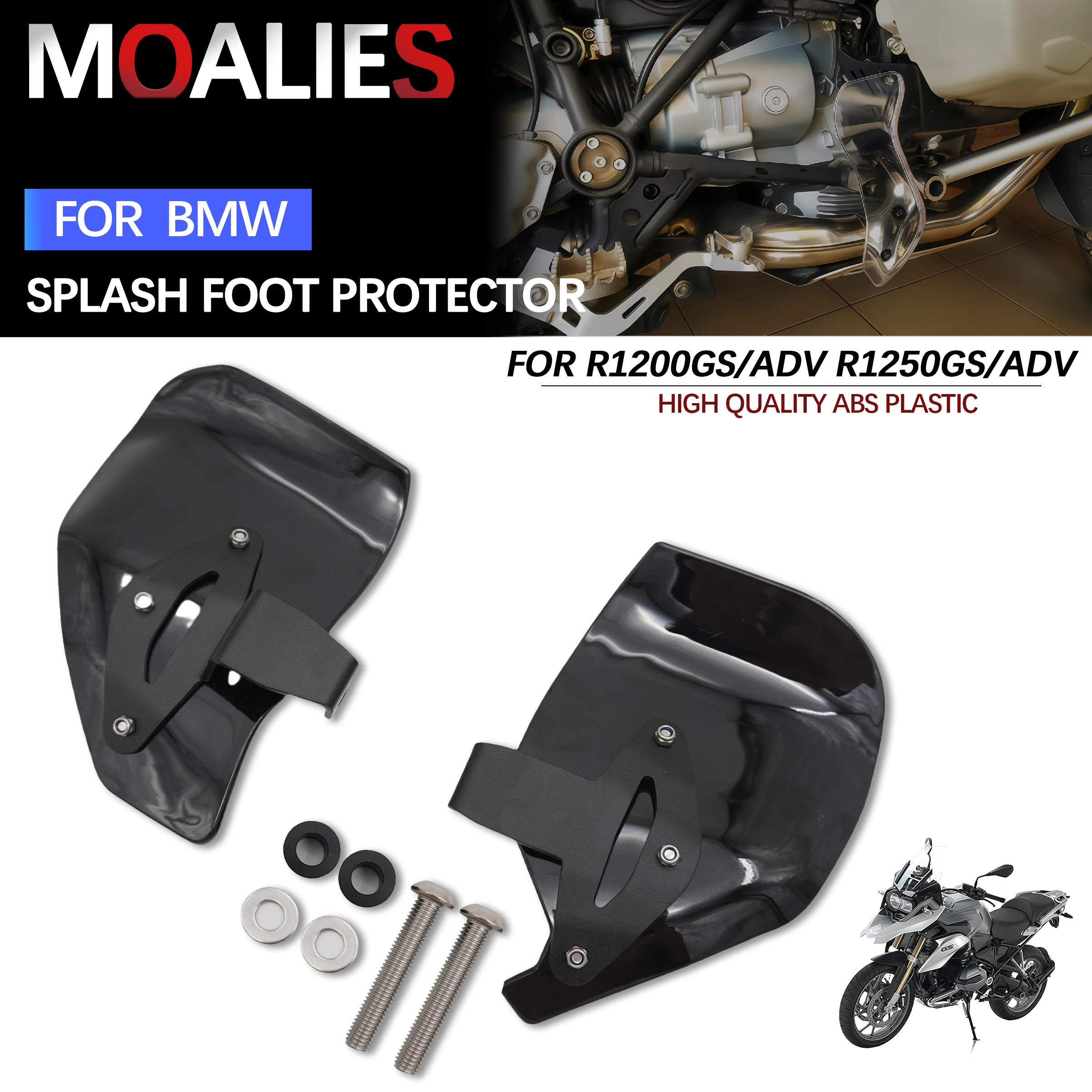 

For BMW R1200GS Adventure R1250GS GS R1200 LC ADV Footpeg Fender Feet Protector Foot Splash Guard Mudguard Splash Guard Fende