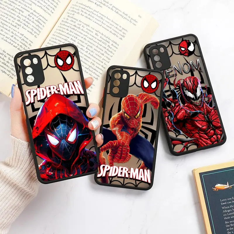 Spderman Marvel Venom Mi 11 Lite 5G NE Cases For Xiaomi 11T 12T Pro 11 Lite Poco X3 NFC F3 F5 M3 M4 X4 Pro X5 Fundas Matte Cover