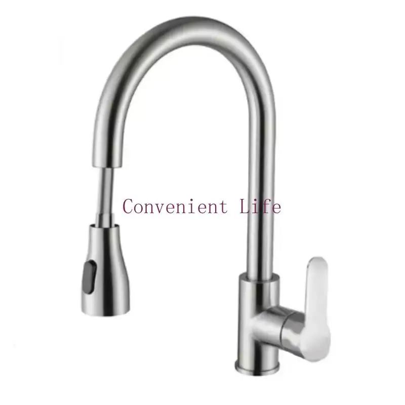 

L1EE Water Saving Kitchen Faucet with Extendable Spout Simple to Use for Versatilities