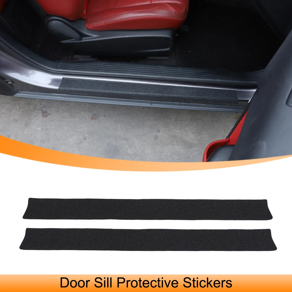 

Car Door Sill Anti Scratch Protective Film Decals Threshold Strip Stickers for Dodge Challenger 2010-2023 Interior Accessories