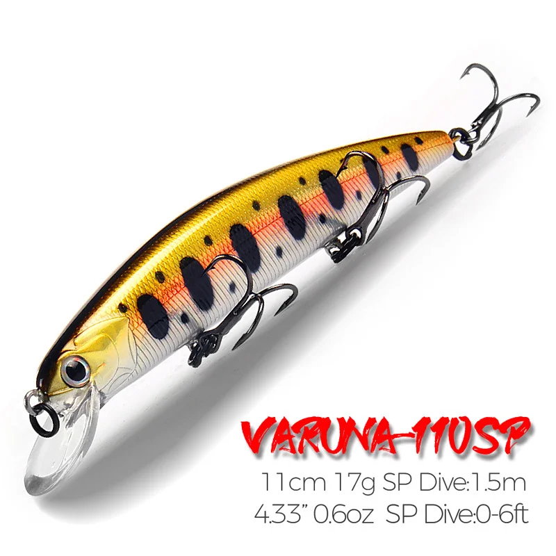 1PCS Hot Model Sinking Minnow Fishing Lures 11cm 17g Jerkbait Bass Pike Carkbait Wobblers Swimbait Professional Bait