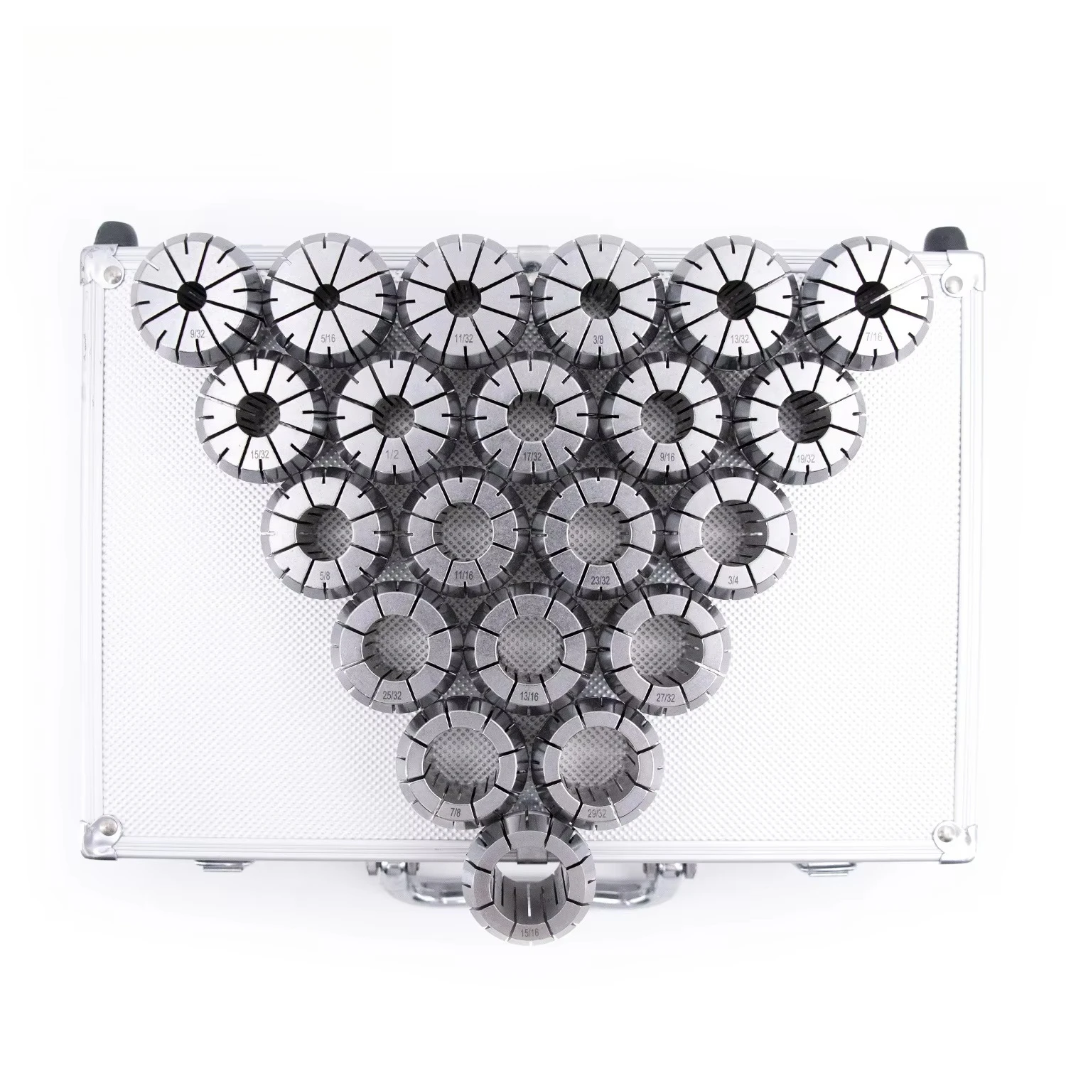 High Quality Precision CNC Milling Chuck with Tool Kit Machine Tools Accessories 24pcs ER40 Inch Size Collets Set