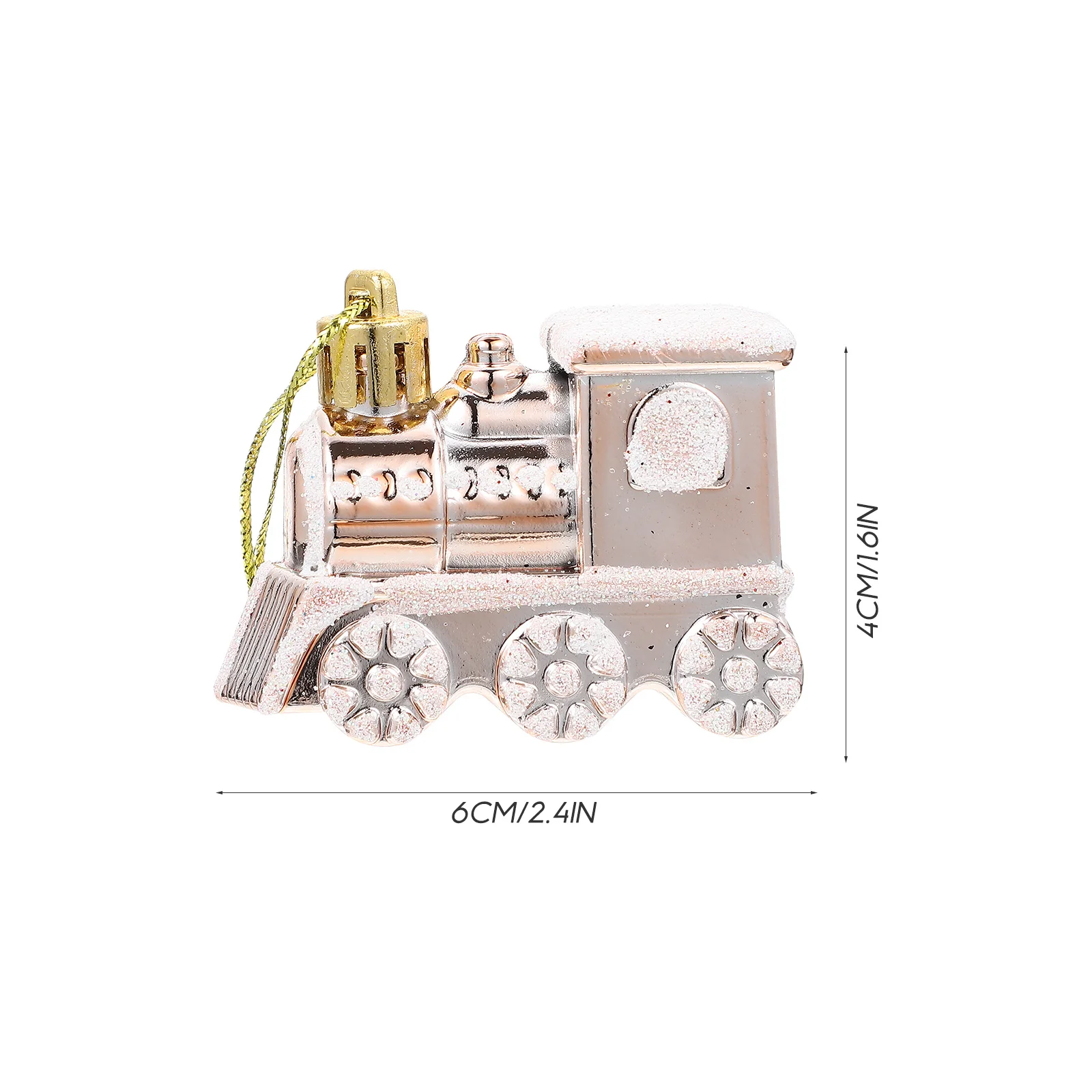 

4Pcs Christmas Train Pendants Safe Textured for Xmas Party Supplies Christmas Tree Car Pendant Xmas Tree Pendants