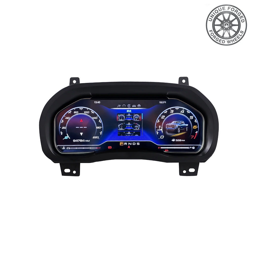 

Foforfor Dashboard for Silverado 2013-2019LCD Instrument Cluster Plug and PlayOdometer Virtual Digital Cluster Cockpit