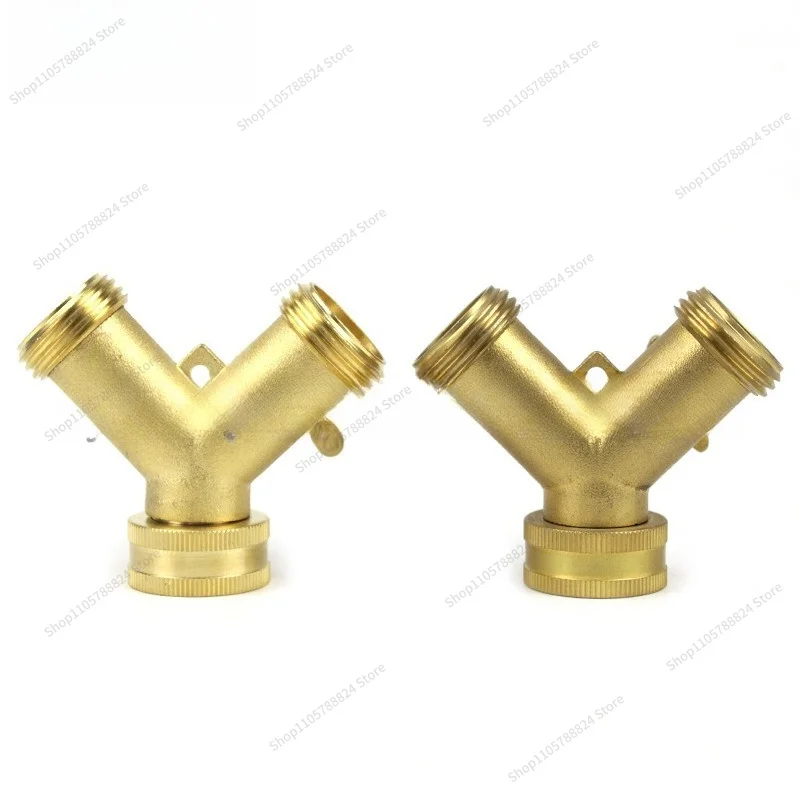 For garden ball valve, double-way ball valve, garden all-copper  valve joint Y type 2-way two-way three-way  valve