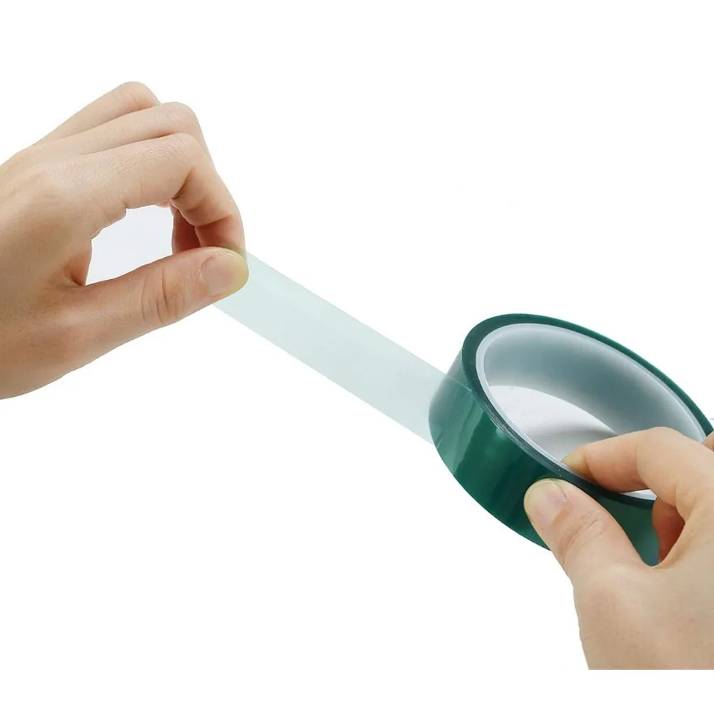 33m Green PET High Temperature Tape 10-50mm Width Heat Resistant Tape for PCB Electroplating Painting Industrial Protection