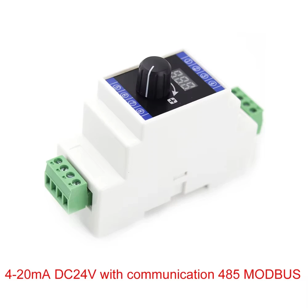 Current Signal Generator Digital Display 20mA 20mA DC24V AC220V with 485 MODBUS Analog Simulator Rail Installation