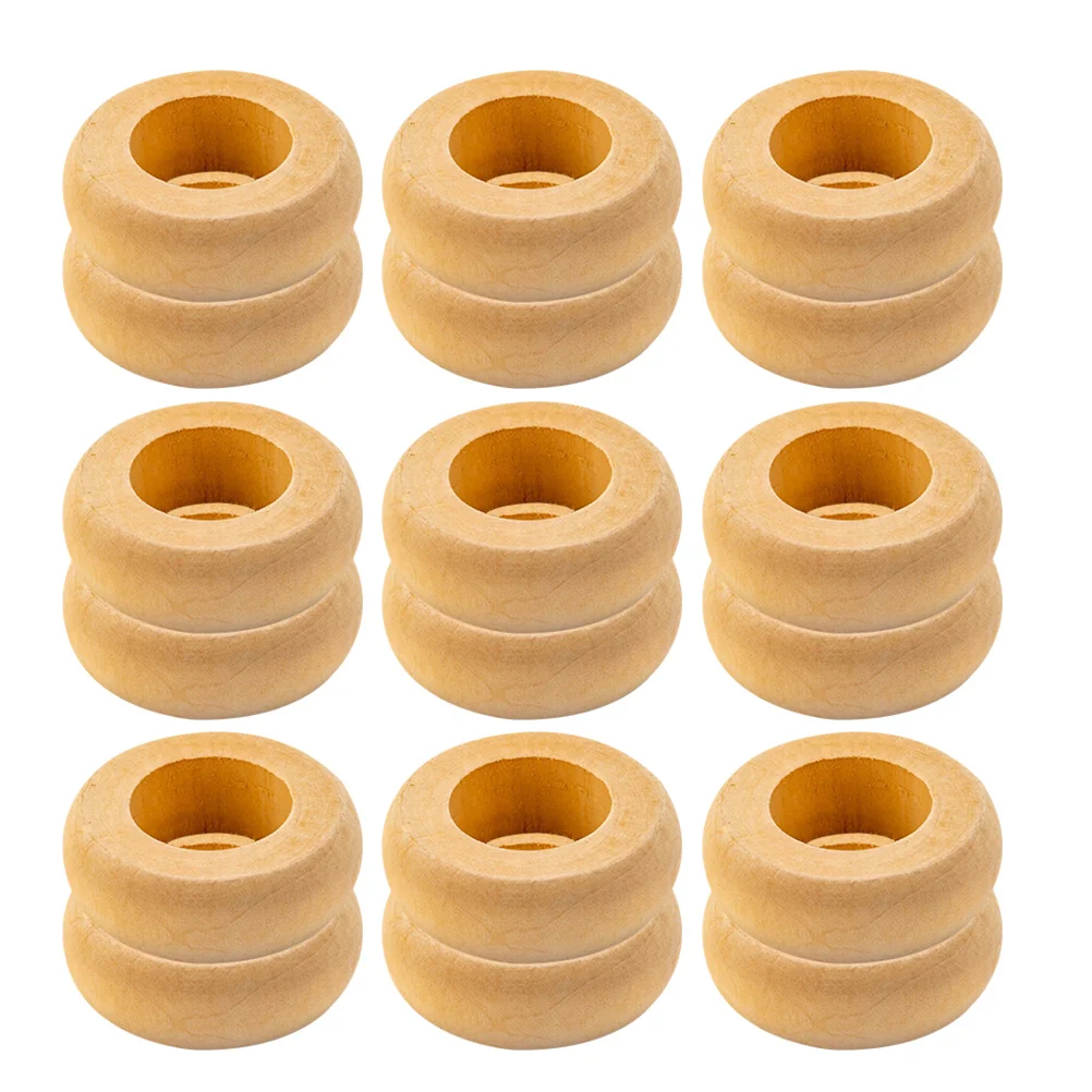 

20pcs Wooden Napkin Rings Rustic Farmhouse Napkin Holder For Cloth Napkins Towel Ring Table Decoration Kitchen Bar Supply