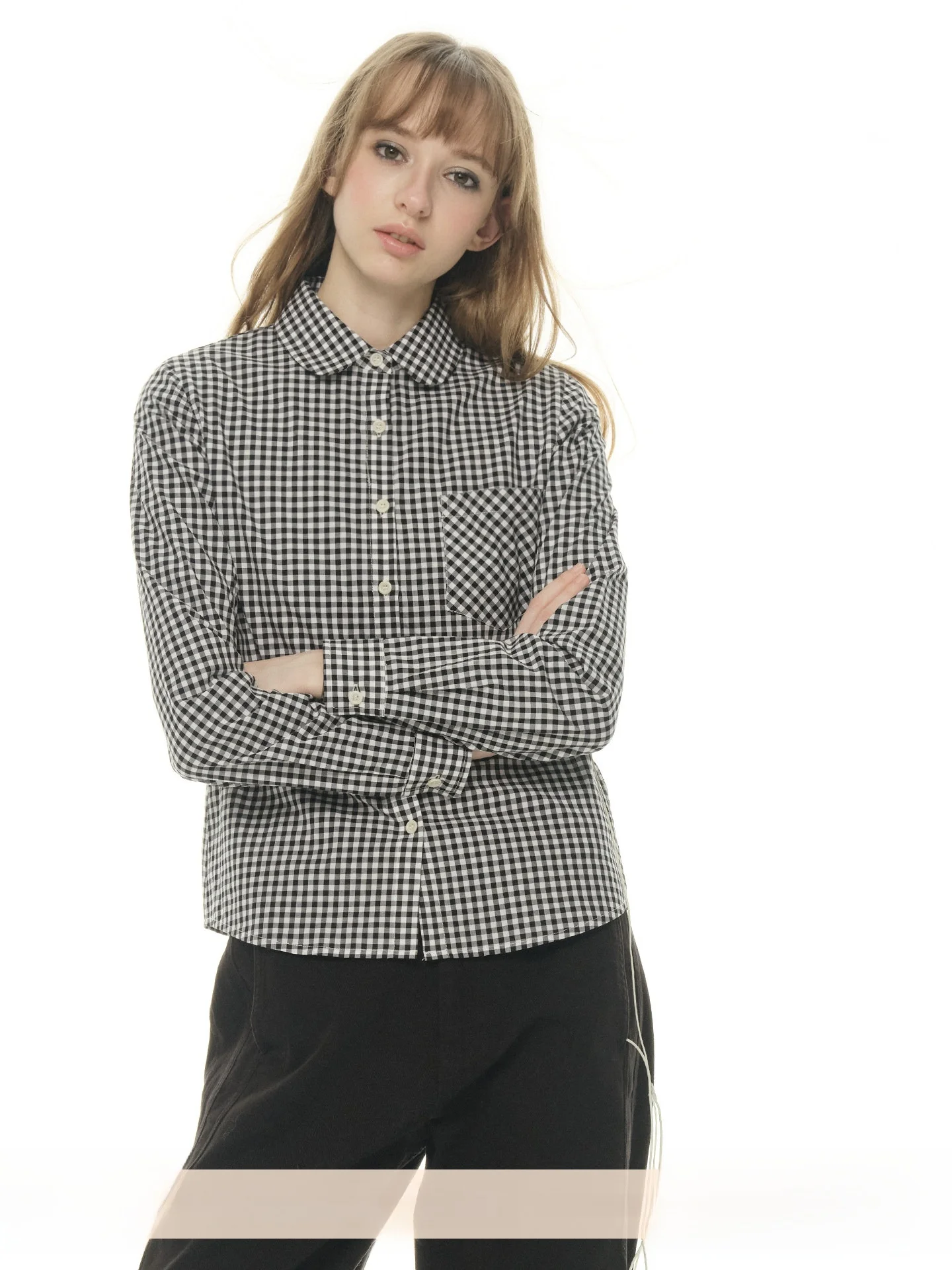 

UNRETRO Vintage Polka Dot Long Sve Ne irt Women's Cheered Slim Fit Breathable Cotton Casual Top