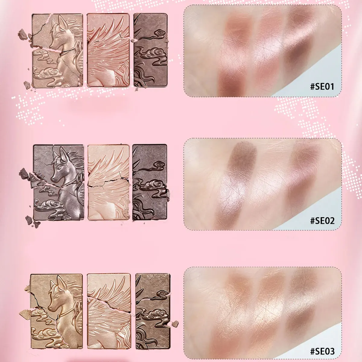 Cheeryep Qianyan Pillow Gem Eye Shadow,Subtle Shimmer Finish,Satin Sheen Effect,Matte Velvet Finish,Premium Texture,Silky Touch