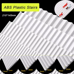 210*145mm ABS plastikowe schody Model architektury budynku układ DIY Model make dekoracja domu dla dioramy 1pc