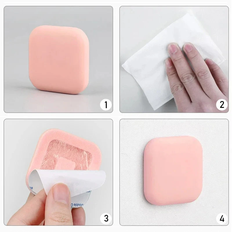 1/2PCS Silicone Bumper Door Stopper Rubber Buffer Self Adhesive Wall Protect Mute Pad For Cabinet Home Decoration Handle
