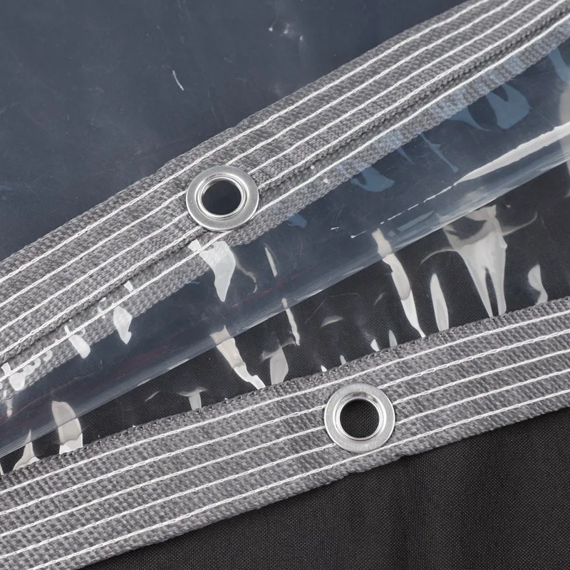 95% Clear PEVA Rainproof Cloth Patio Pergola See Through Tarp Curtain Home Window Keep Warm Film Outdoor Transparent Tarpaulin