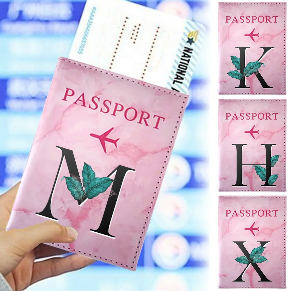 Passport Set Business Fashion Wallet Unisex Multi-Function Passport Air Ticket Holder Travel Essentials Leaf Series