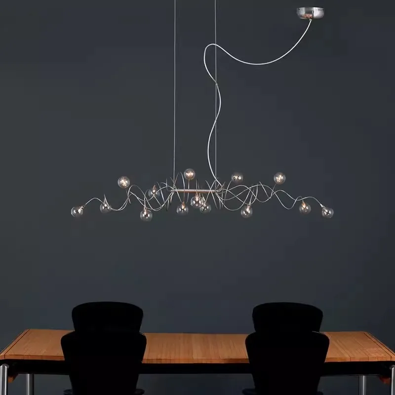 Italian modern minimalist style molecular bedroom creative personality dining room grand living room pendant light