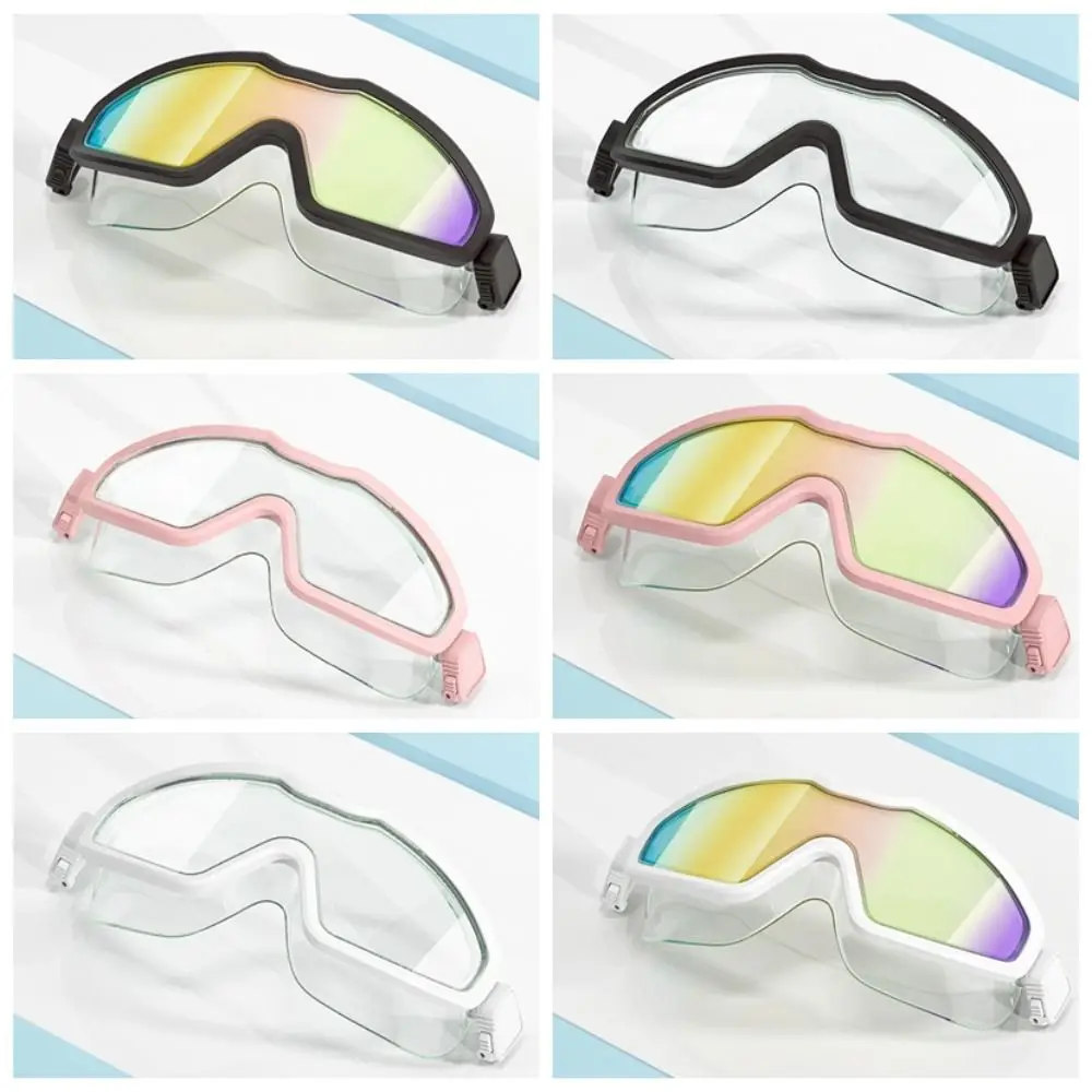 

with Earplugs Swimming Glasses Waterproof HD Diving Goggles Anti-fog Silicone Mirror Band Electroplated Glasses Diving